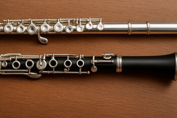 フルートとクラリネット